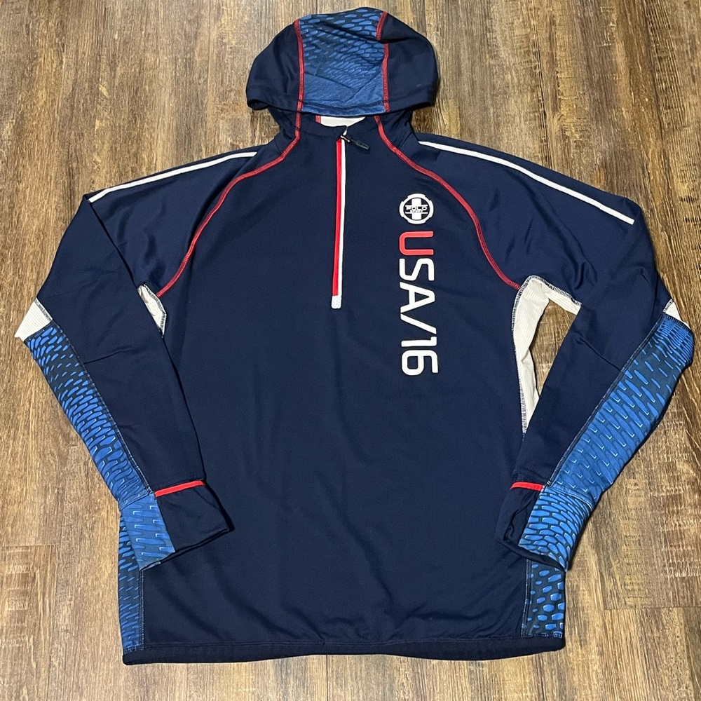 Polo Sport Ralph Lauren Team USA 16 Half-Zip Pullover Hoodie - Men’s Medium